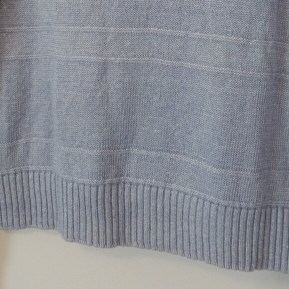 Kinross Wave Blue Linen Crewneck Sweater XS 100% Linen - Picture 7 of 7